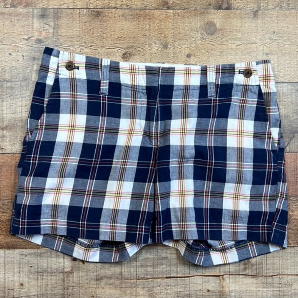 Women's J. Crew Plaid City Fit Shorts size 4